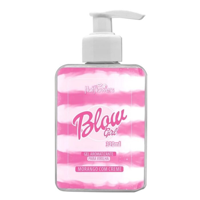 Blow Girl Gel Aromatizante Beijável Para Virilha 320ml Hot Flowers - Imagem 1