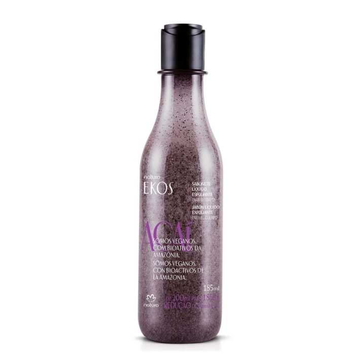 Sabonete Líquido Esfoliante Corporal Ekos Açaí 185 ml - Imagem 1