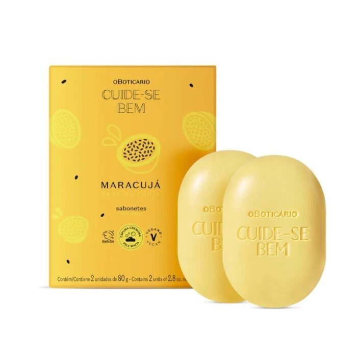 Sabonetes em Barra Cuide-se Bem Feira Maracujá 2x80g - Imagem 1