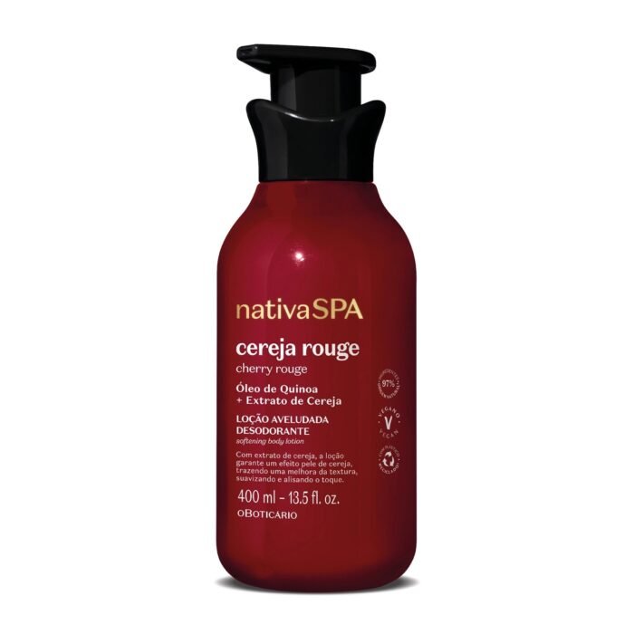 Loção Aveludada Desodorante Corporal Nativa Spa Cereja Rouge 400ml - Imagem 1