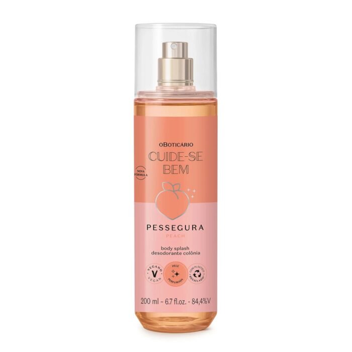 Body Splash Desodorante Colônia Cuide-se Bem Pessegura 200ml - Imagem 1