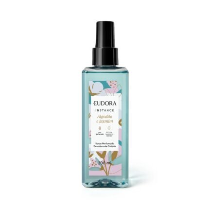 Eudora Instance Algodão e Jasmim - Spray Perfumado Desodorante Colônia 200ml Instance