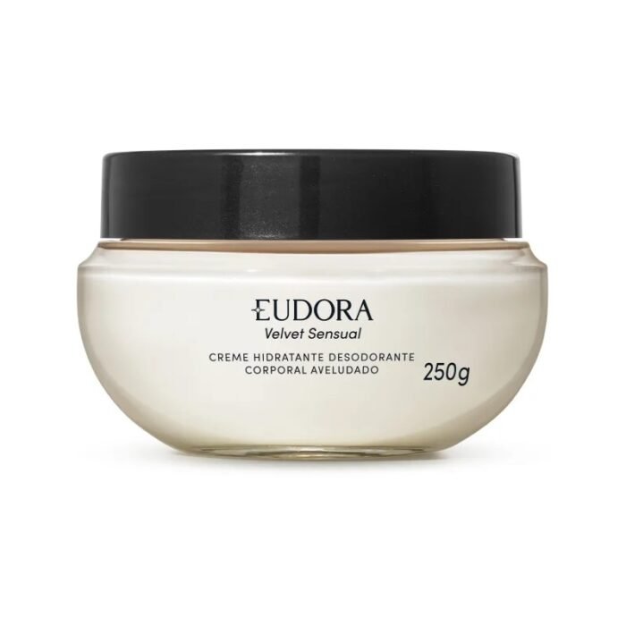 Creme Hidratante Desodorante Corporal Aveludado Eudora Velvet Sensual 250g - Imagem 1
