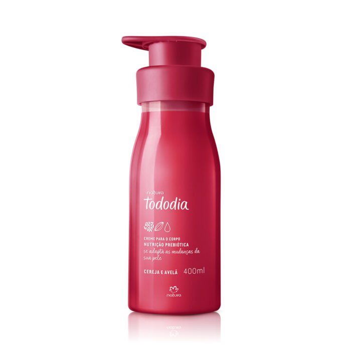 Creme Desodorante Nutritivo para o Corpo Tododia Cereja e Avelã 400 ml - Imagem 1